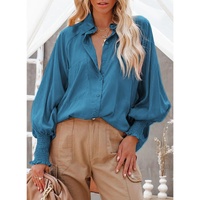 Azura Exchange Pocketed Billowy Sleeves Shirt