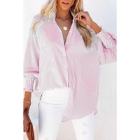 Azura Exchange Striped Boyfriend Shirt with Pocket