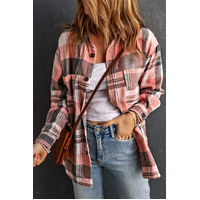 Azura Exchange Button Up Plaid Shirt