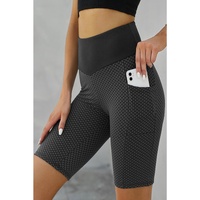 Azura Exchange Ruched Butt Lifting Yoga Shorts with Side Pockets
