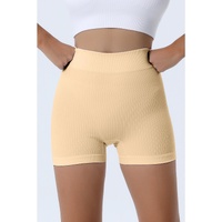 Azura Exchange Textured Butt Lifting High Waist Yoga Shorts