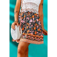 Azura Exchange Floral Print A-line Mini Skirt