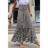 Azura Exchange High Waist Frill Tiered Maxi Skirt