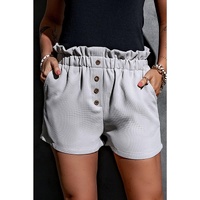 Azura Exchange Linen Mix Paper Bag Shorts