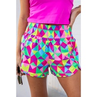 Azura Exchange Geometric High Waisted Athletic Shorts