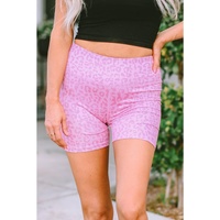 Azura Exchange Luxury Leopard Print Elastic Cycling Shorts