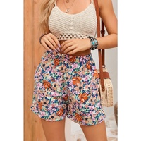Azura Exchange Floral Print Wide Leg Shorts