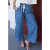 Azura Exchange Wide Leg Drawstring Waist Pants