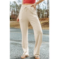 Azura Exchange Knit Pants with Drawstring Waist and Pockets