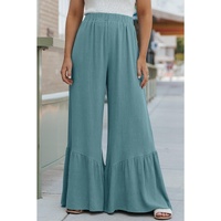 Azura Exchange High Waist Ruffled Wide-Leg Pants