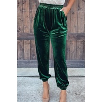 Azura Exchange Solid Velvet Jogger Pants