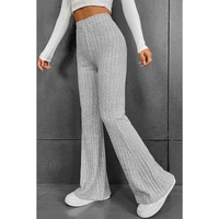 Azura Exchange Ribbed Flare Pants