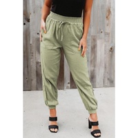 Azura Exchange Elastic Waist Jogger Pants with Pocket