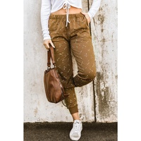 Azura Exchange Arrow Print Slim-fit High Waist Pants