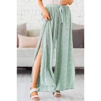 Azura Exchange Wide Leg Animal Print Pants with Side Split