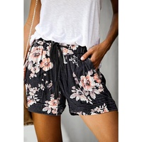 Azura Exchange Print Drawstring Casual Elastic Waist Pocketed Shorts