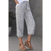 Azura Exchange Leopard Drawstring Joggers