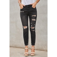 Azura Exchange Distressed Denim Pants