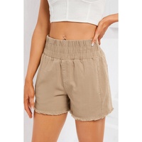 Azura Exchange Smocked Elastic High Waist Shorts