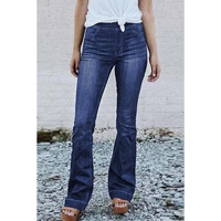 Azura Exchange Elastic Waist Flare Jeans