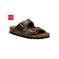 Python Embossed Adjustable Strap Sandals