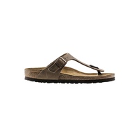 Oiled Leather Minimalist Sandals with Signature Support