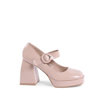 Synthetic Leather Mary Jane Pump with 9cm Heel