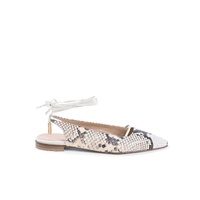 Pointed Toe Python Slingback