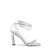 Lace-Up  Leather High-Heel Sandal