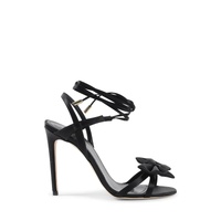 Satin Ankle-Lace Bow Sandal