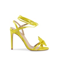 Satin Bow Sandal with Ankle Laces