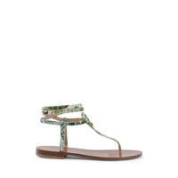 Palm Print Capri Sandals