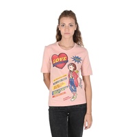Powder Pink Cotton T-Shirt