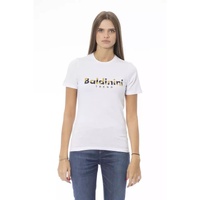 Baldinini Trend Women's White Cotton Tops & T-Shirt