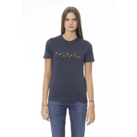 Baldinini Trend Women's Blue Cotton Tops & T-Shirt