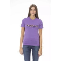 Baldinini Trend Women's Purple Cotton Tops & T-Shirt