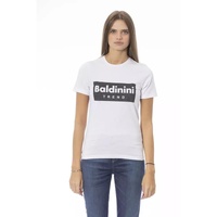 Baldinini Trend Women's White Cotton Tops & T-Shirt