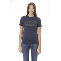 Baldinini Trend Women's Blue Cotton Tops & T-Shirt