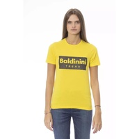 Baldinini Trend Women's Yellow Cotton Tops & T-Shirt