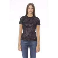 Baldinini Trend Women's Black Cotton Tops & T-Shirt