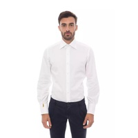 Billionaire Italian Couture Men's White Cotton Shirt
