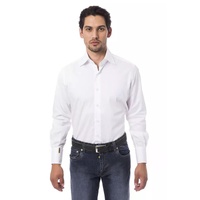 Billionaire Italian Couture Men's White Cotton Shirt