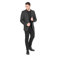 Hugo Boss Men's Grey Wool Jacket in Grey