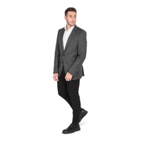 Hugo Boss Men's Dark Grey Wool Jacket in Dark gray