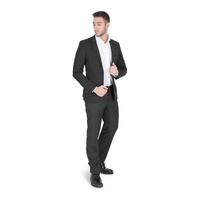 Hugo Boss Men's Black Wool Blend Jacket in Black