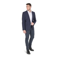 Hugo Boss Men's Dark Blue Wool Blend Jacket in Dark blue