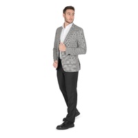 Hugo Boss Men's Virgin Wool Blend Jacket in Grey
