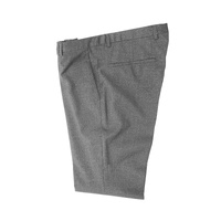 Hugo Boss Men's Grey Virgin Wool Trousers in Grey