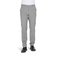 Hugo Boss Men's Grey Wool Blend Trousers in Grey