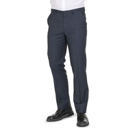 Hugo Boss Men's Dark Blue Virgin Wool Trousers in Dark blue